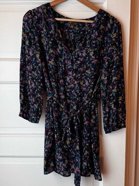 Anthropologie Fei Silk Half Button Tunic Blouse - Size 6